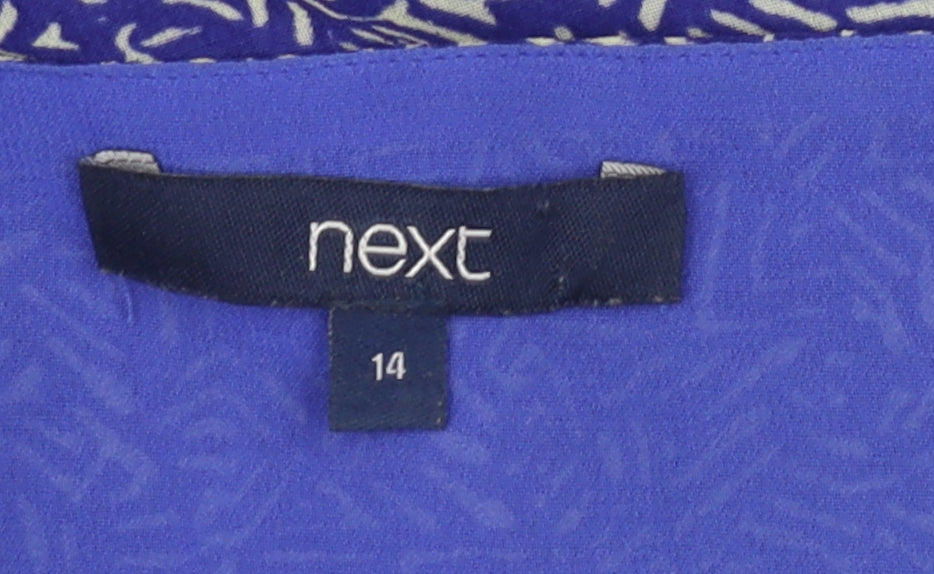 Next Women's Blue Geometric Camisole Size 14