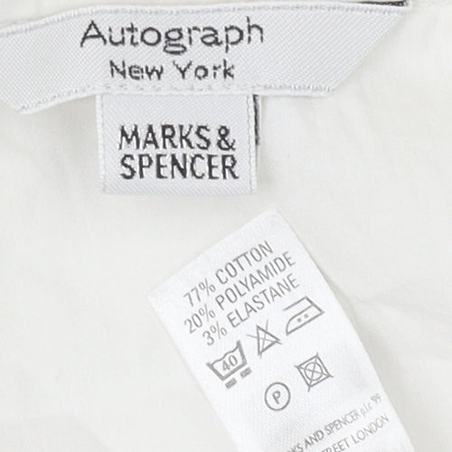 Marks and Spencer Women's White Embroidered Blouse
