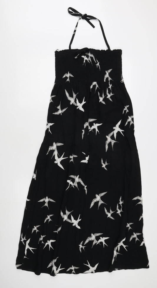 Marks and Spencer Women's Black Animal Print Dress M