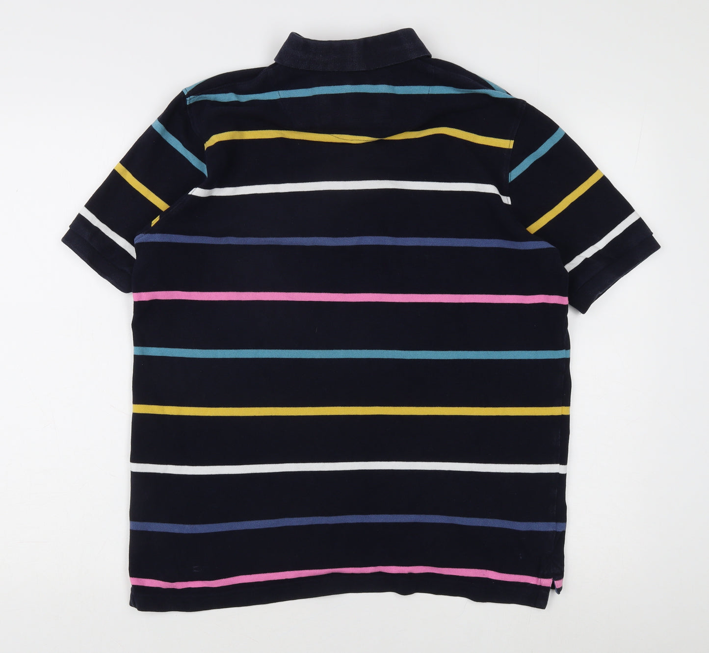 Brook Taverner Men's Multicoloured Striped M Polo Shirt