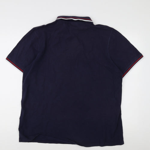 England Rugby Men's Blue Polo Shirt XL