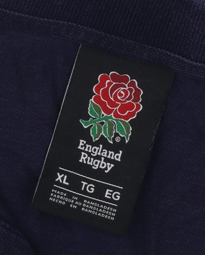 England Rugby Men's Blue Polo Shirt XL