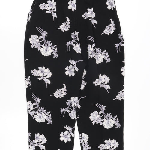 Miss Selfridge Women's Black Floral Jumpsuit Size 8