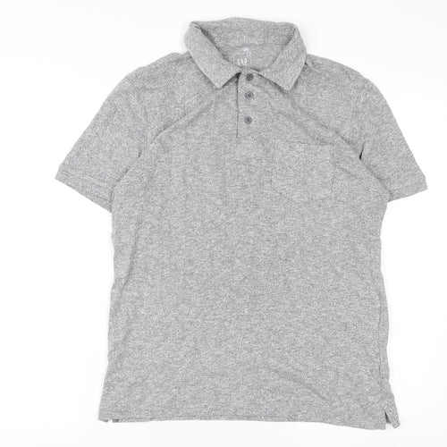 GAP Men's Grey Polo Shirt S Cotton Blend Casual