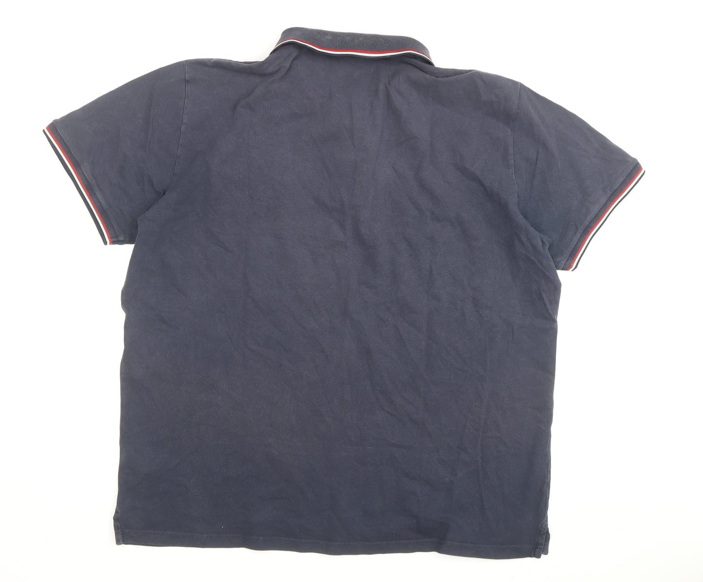 Gant Men's Blue Polo Shirt 2XL Short Sleeve Collared