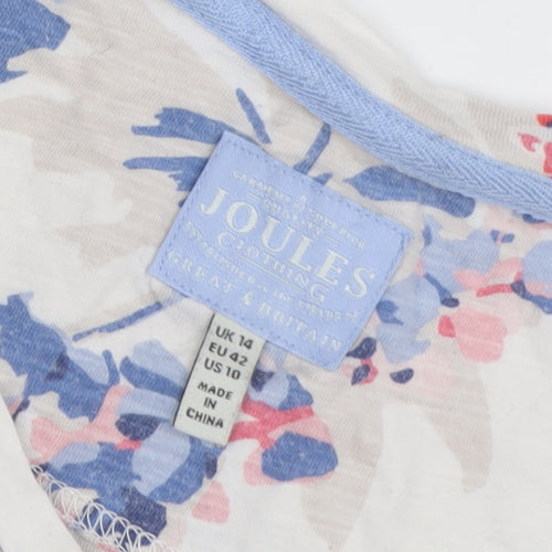 Joules Women's Multicoloured Floral T-Shirt Size 14