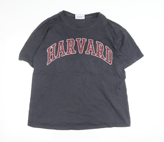 Harvard Men's Black L University T-Shirt