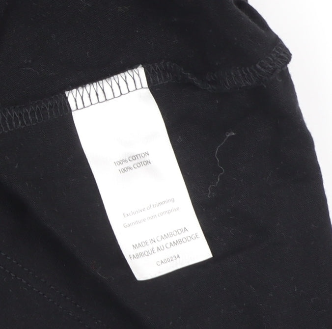 Hudson's Bay Women's Black Canada T-Shirt Size S