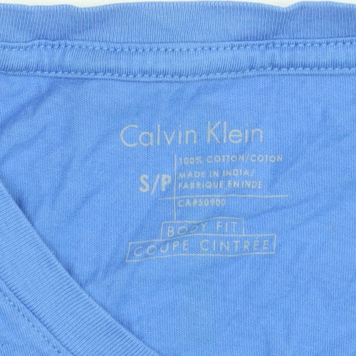Calvin Klein Blue Geometric T-Shirt, Unisex, Size S