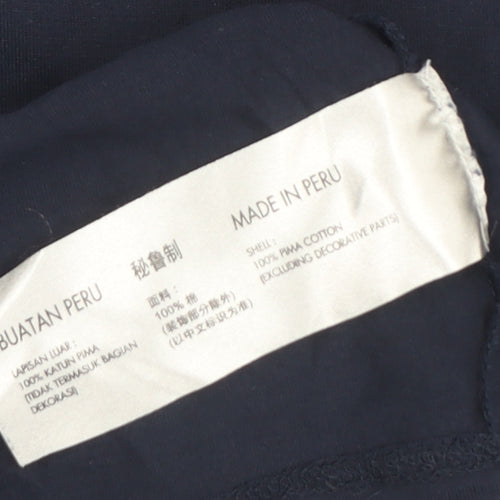 Calvin Klein Unisex Blue T-Shirt XS Crew Neck