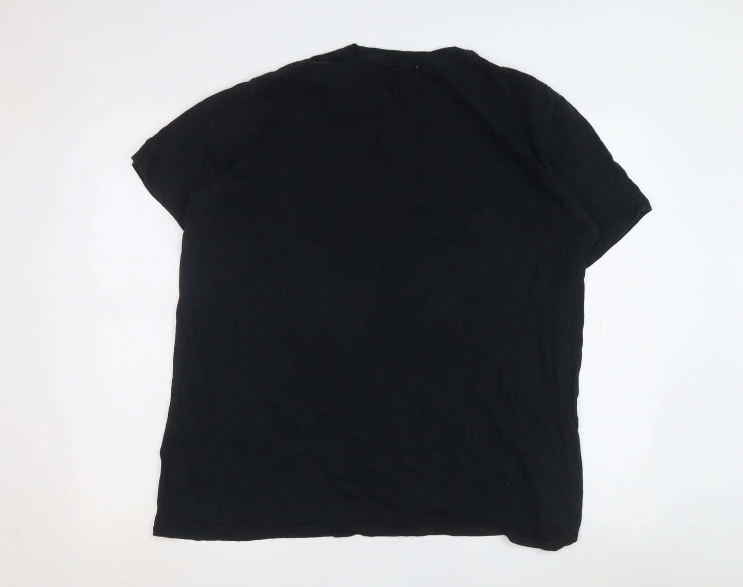 Topshop Women's Black Animal Print T-Shirt, Large
