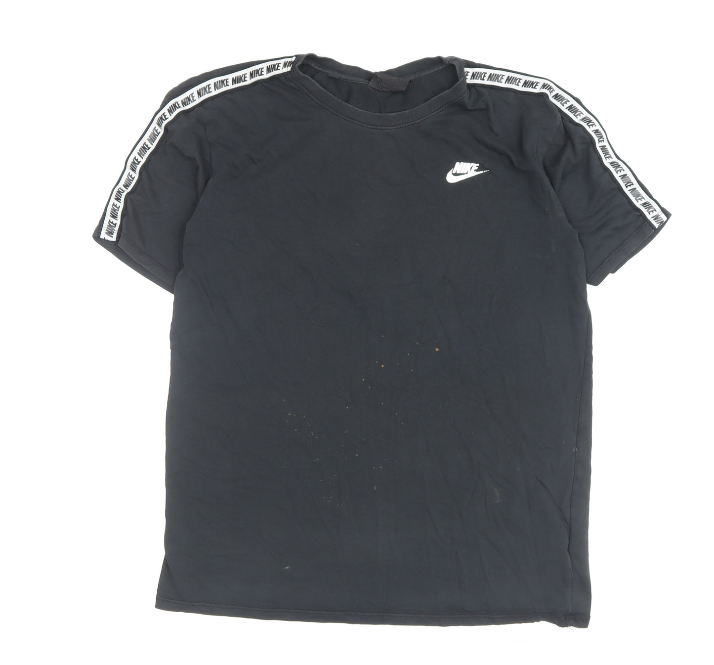 Nike Men's Black M Sports Logo T-Shirt, Cotton Blend