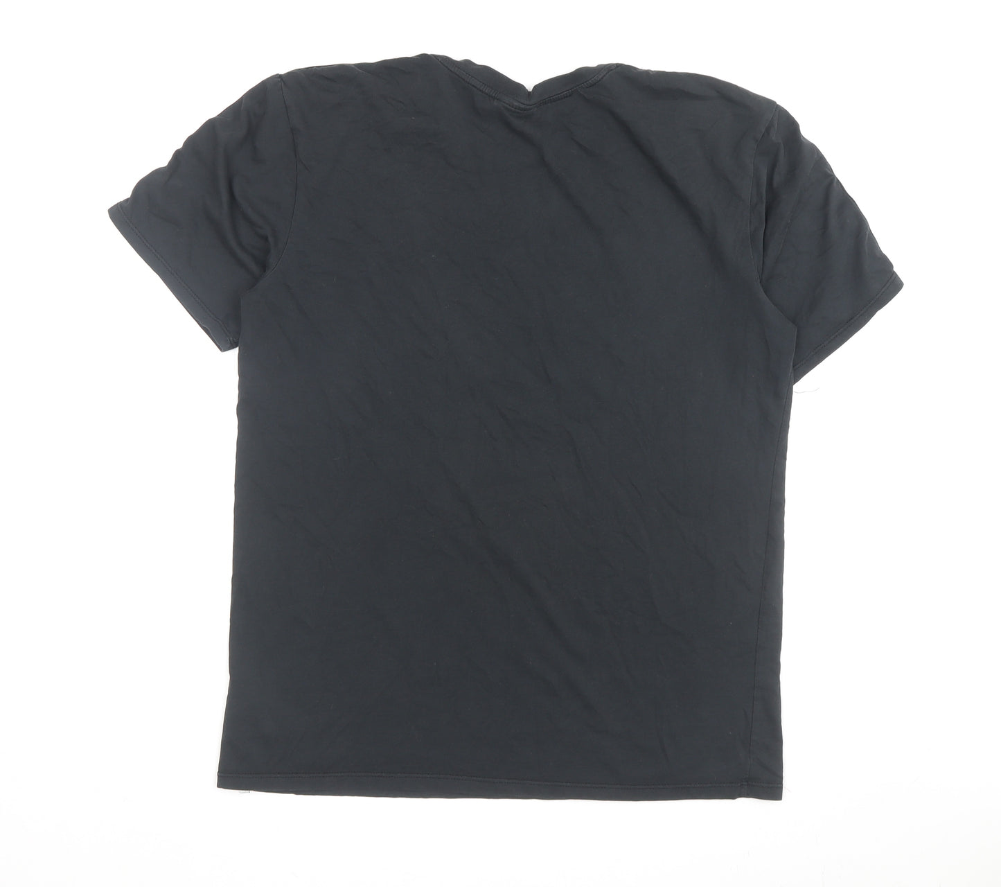 Nike Men's Black M Sports Logo T-Shirt, Cotton Blend