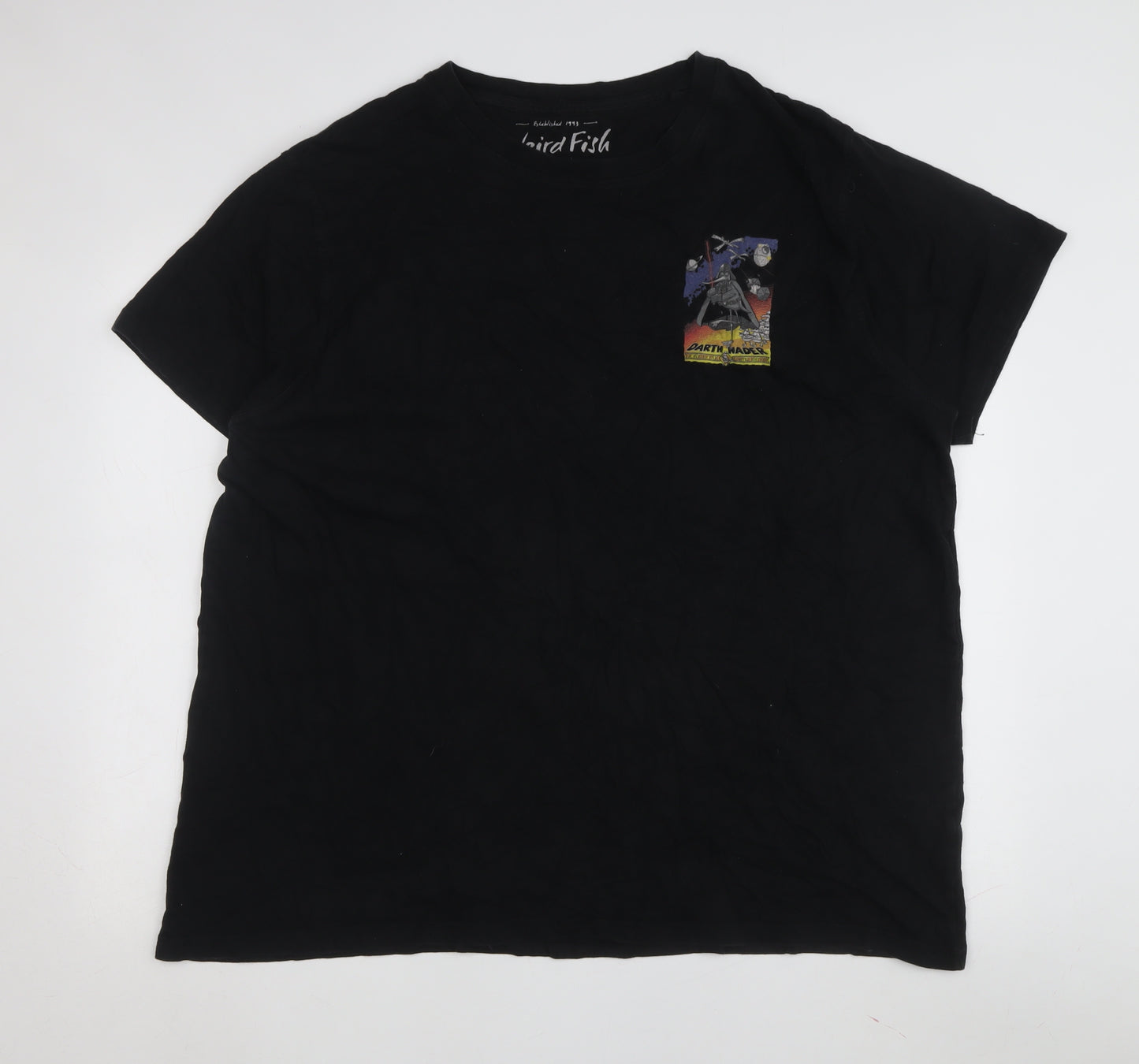Weird Fish Men's 3XL Black Darth Vader T-Shirt