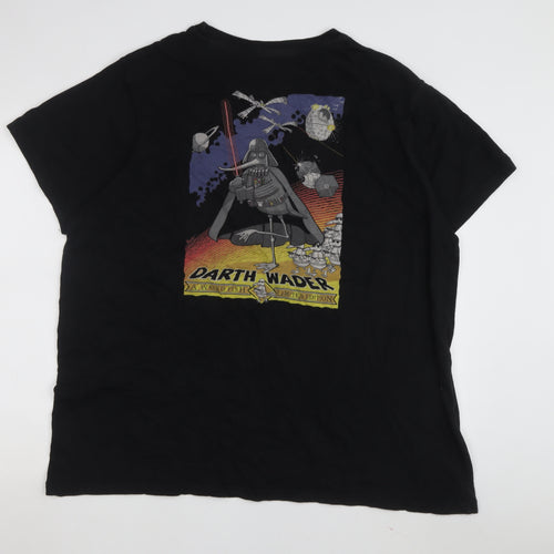Weird Fish Men's 3XL Black Darth Vader T-Shirt