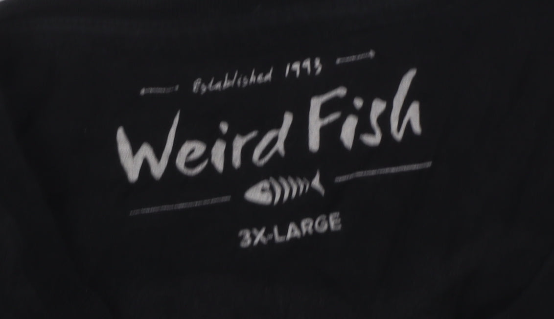 Weird Fish Men's 3XL Black Darth Vader T-Shirt