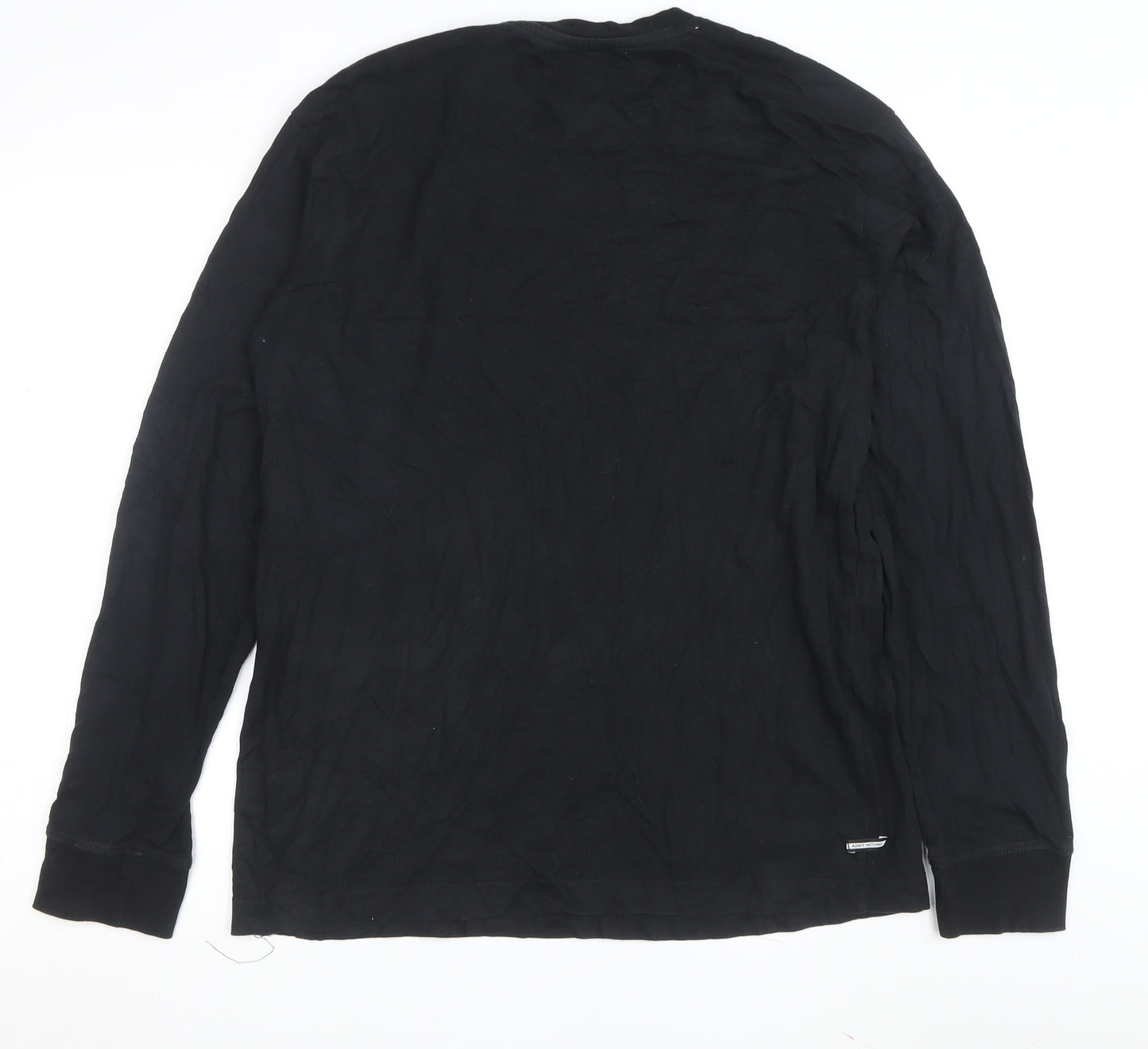 Weekend Offender Men's Black T-Shirt, Size L, Long Sleeve, Cotton