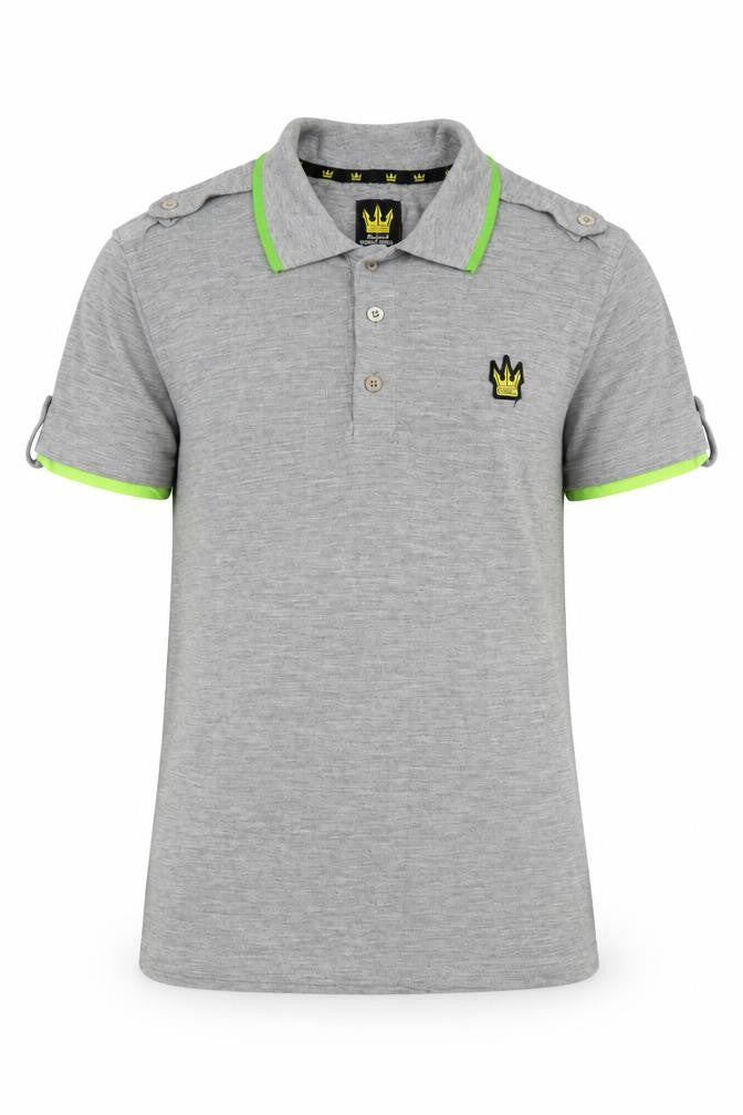 Beck & Hersey Men's Grey S T-Shirt, Logo, Cotton Blend