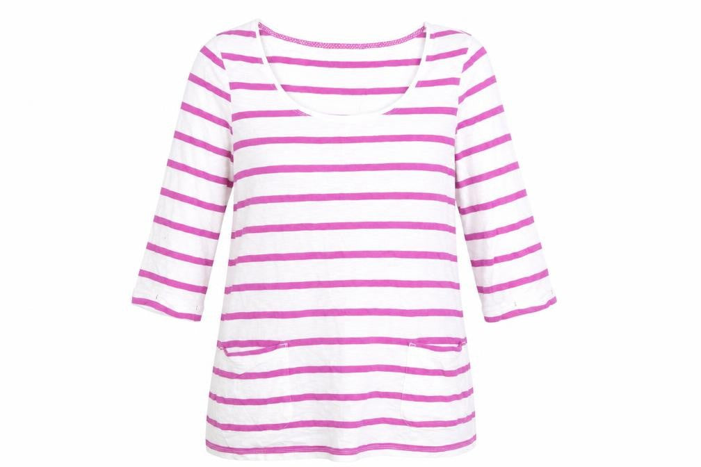 Front view of White Stuff Women's Striped T-Shirt Multicoloured, size 8
