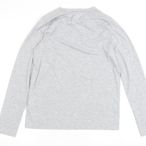 Abercrombie & Fitch Boys Grey Long Sleeve T-Shirt, Size 13-14