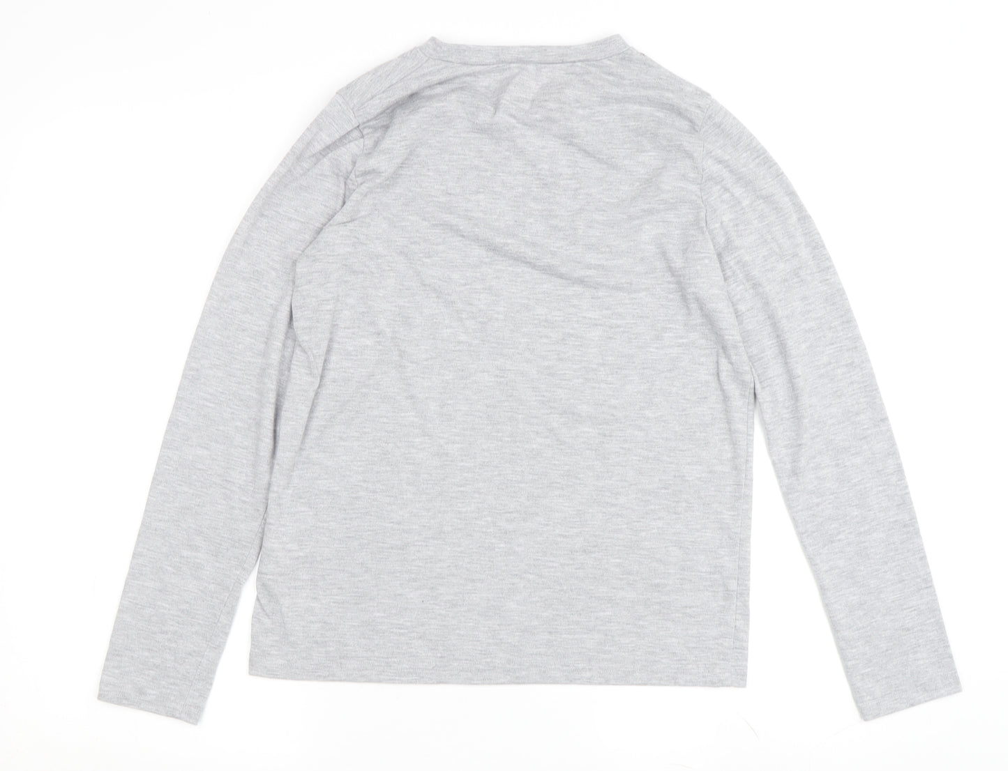 Abercrombie & Fitch Boys Grey Long Sleeve T-Shirt, Size 13-14
