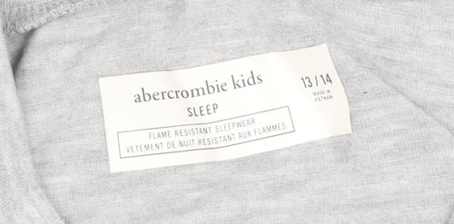 Abercrombie & Fitch Boys Grey Long Sleeve T-Shirt, Size 13-14