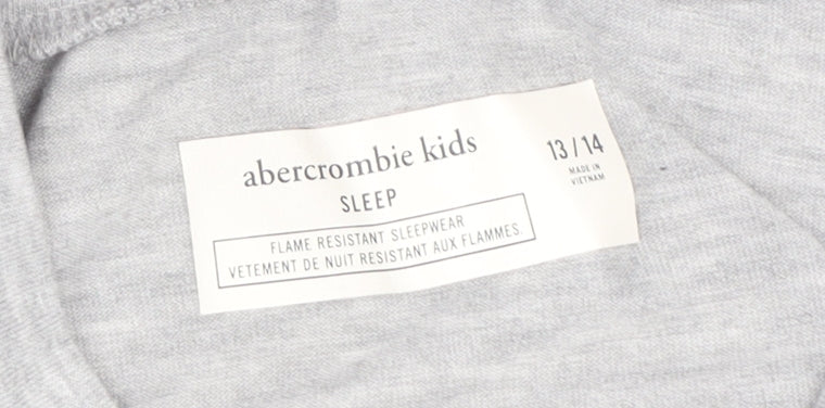 Abercrombie & Fitch Boys Grey Long Sleeve T-Shirt, Size 13-14
