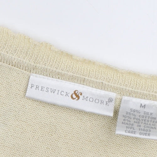 Preswick & Moore Women's Beige Silk Blend Tank