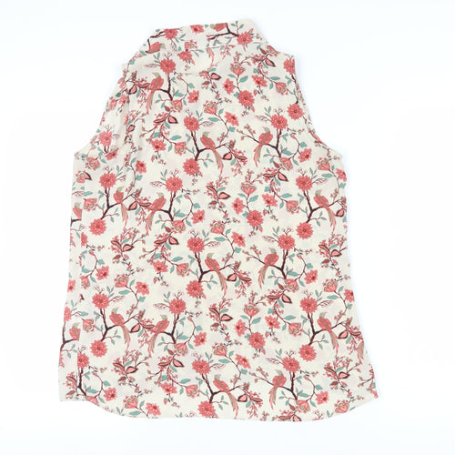 Rose + Olive Women's Multicoloured Floral Tunic Blouse M