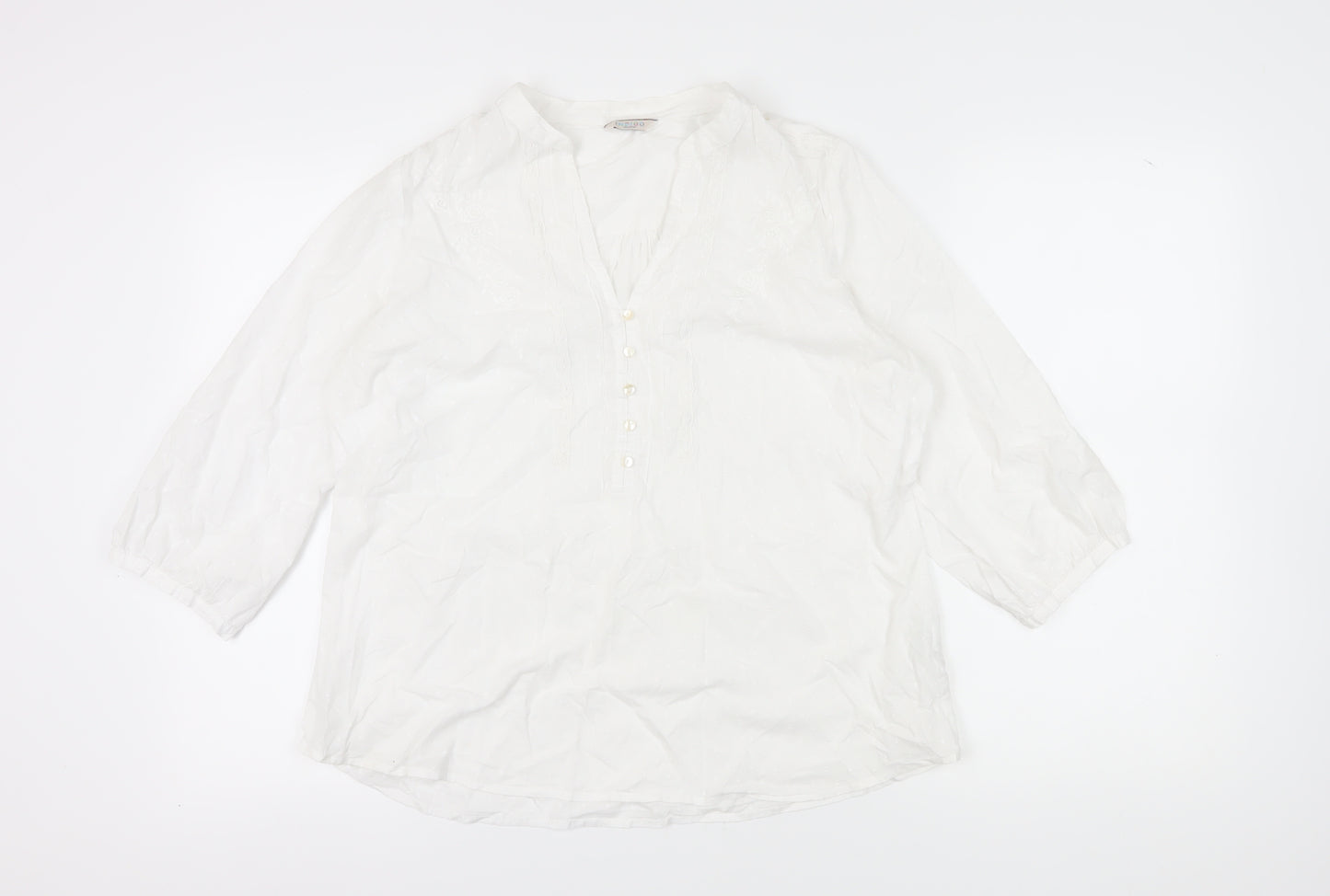 Marks and Spencer Women's White Blouse Size 16