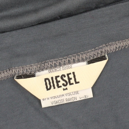 Diesel Womens Blue Slip Dress, Medium, Summer Casual Wear