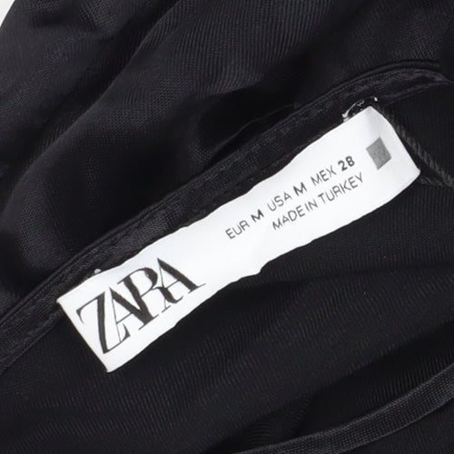 Zara Women's Black Slip Midi Dress, M, Party/Cocktail