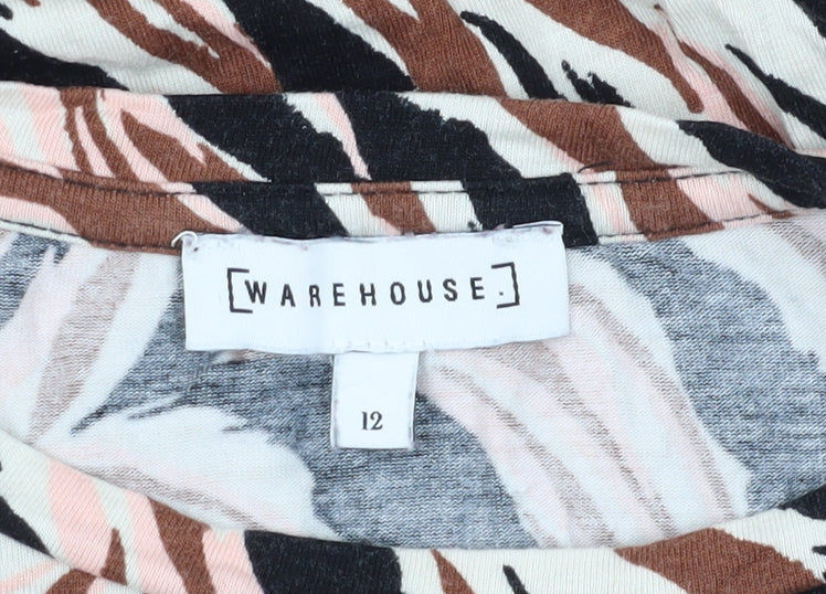 Warehouse Women's Multicoloured T-Shirt, Size 12