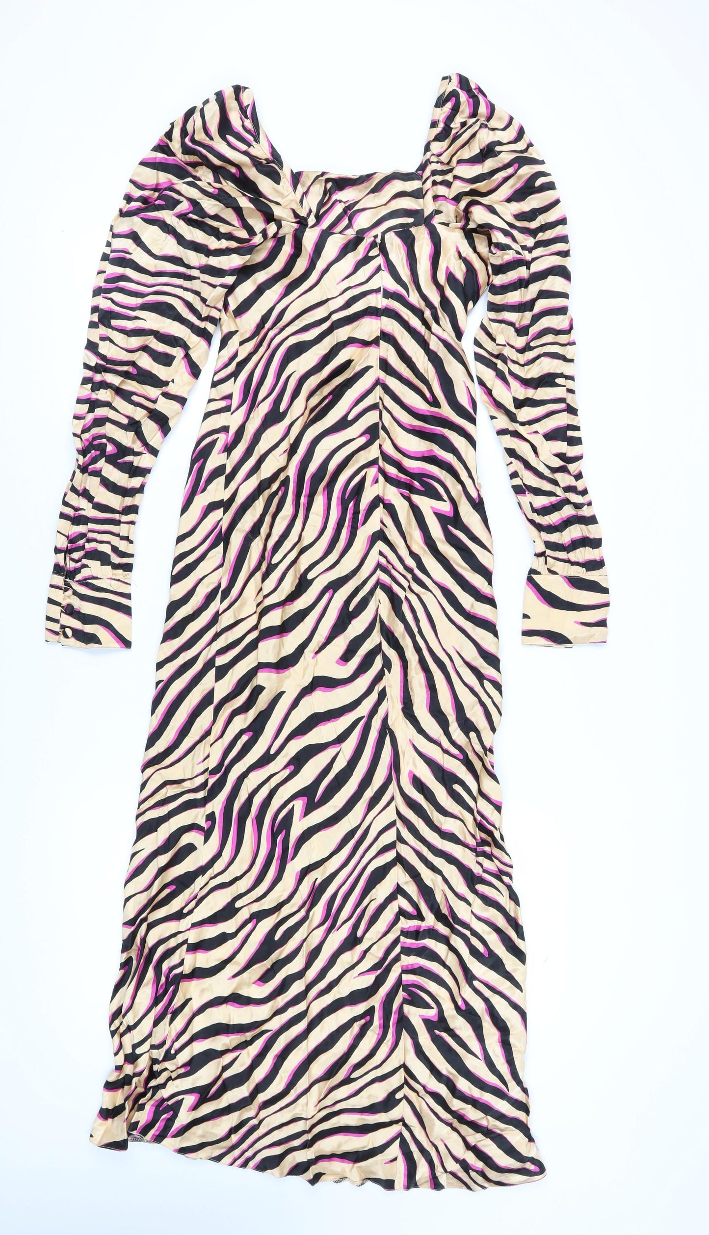 ASOS Women's Multicoloured Animal Print Bodycon Dress Size 10