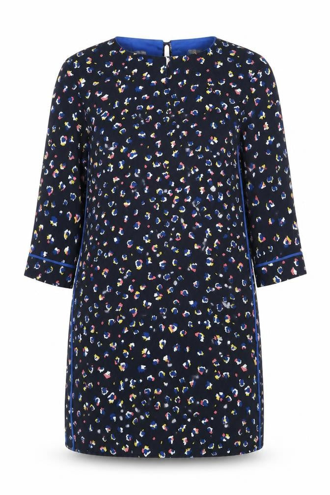 Front view of Oliver Bonas Women's Multicoloured Shift Dress, size 10