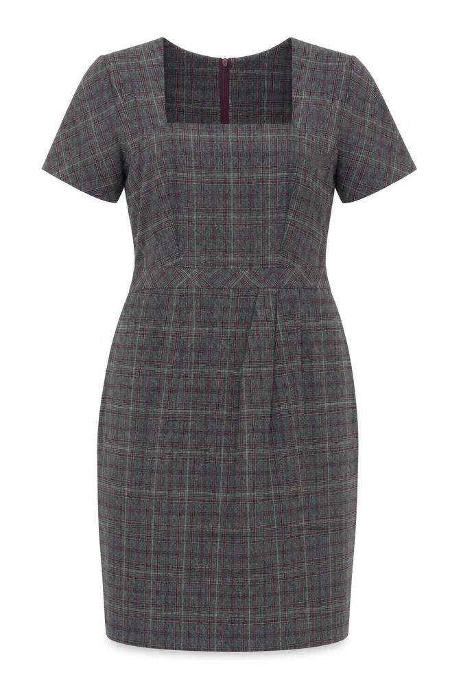 Front view of Marks & Spencer Women Grey Sheath Dress, size 12