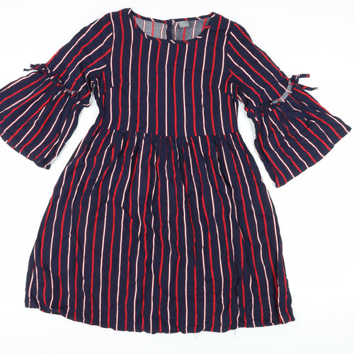 Next Girls Multicoloured Striped A-Line Dress 13 Years