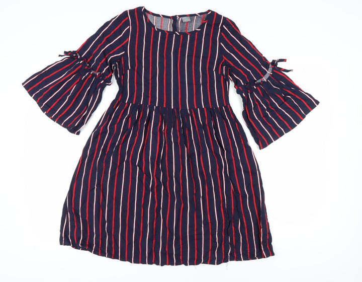 Next Girls Multicoloured Striped A-Line Dress 13 Years