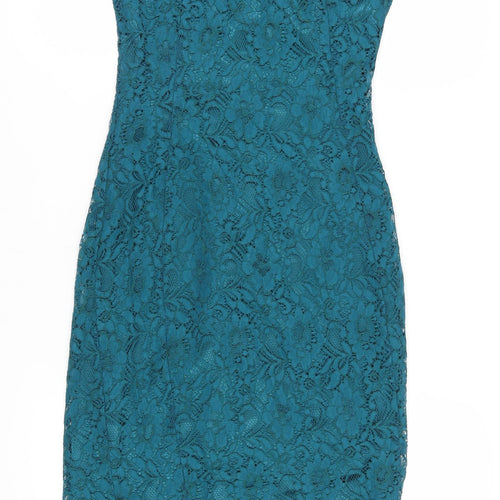 Apricot Women's Green Lace Sheath Dress S