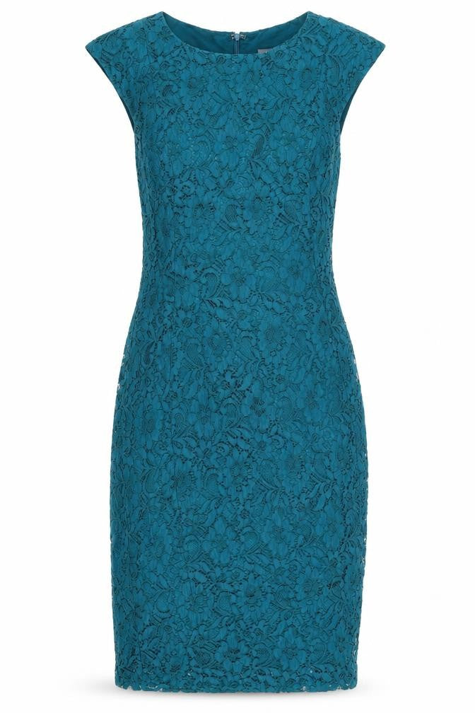 Apricot Women's Green Lace Sheath Dress S