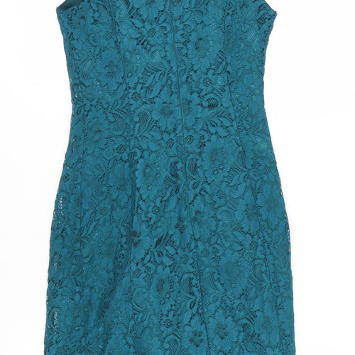 Apricot Women's Green Lace Sheath Dress S