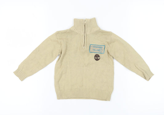Timberland Boys Beige Pullover Jumper 3-4 Years