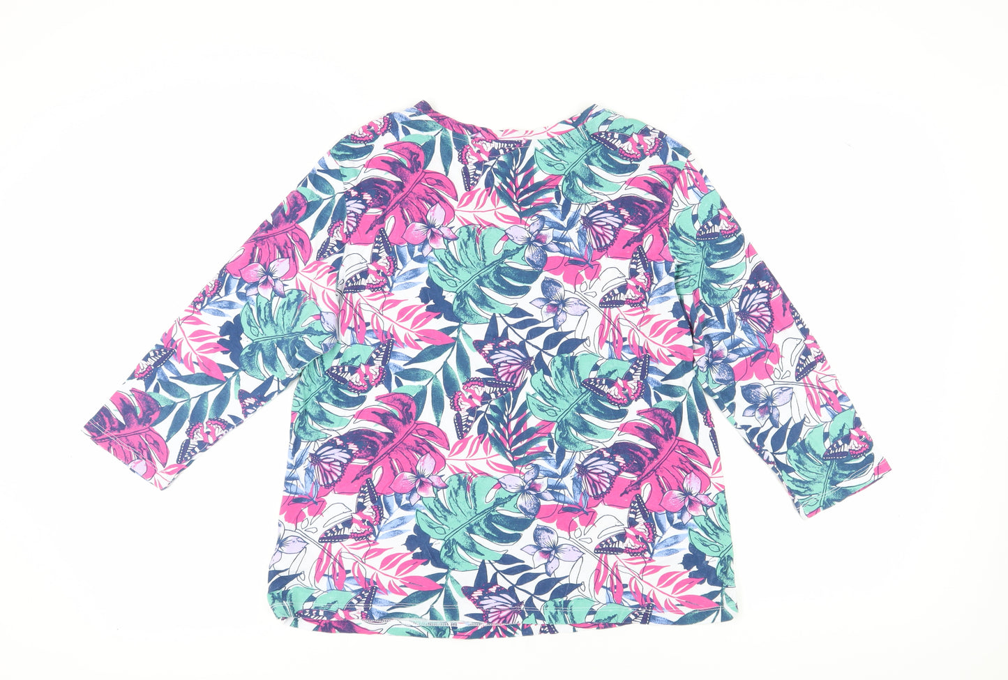 Julipa Women's Multicoloured Floral T-Shirt, Size 14