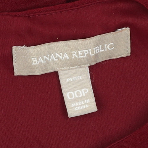 Banana Republic Women’s Red Sheath Dress, Size 2