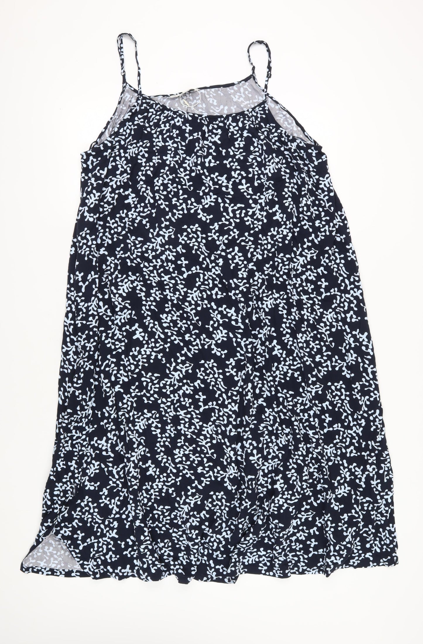 Marks and Spencer Women’s Black Floral Slip Dress Size 22