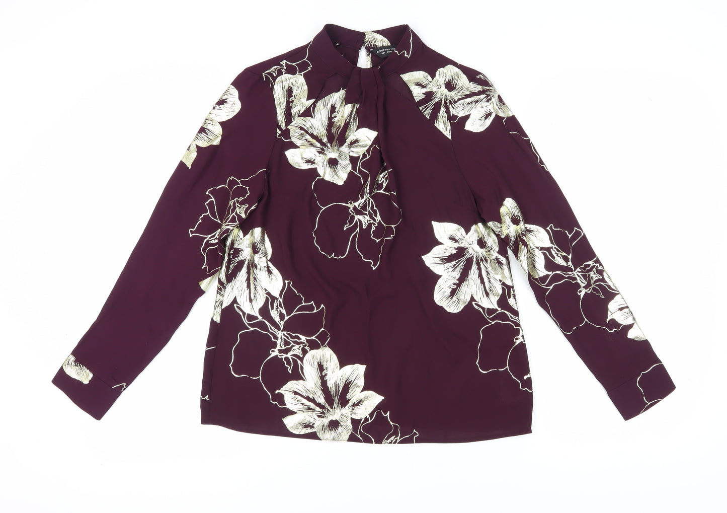 Dorothy Perkins Women’s Purple Floral Blouse Size 8