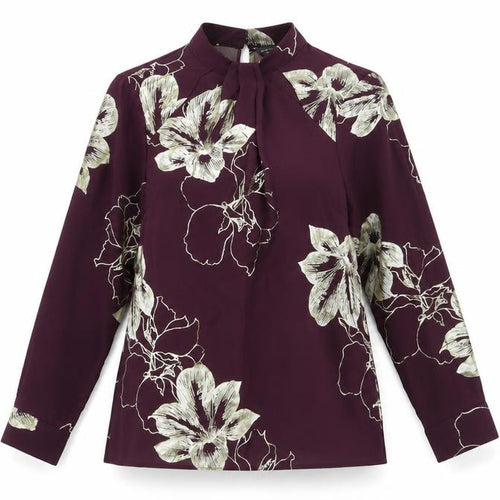 Dorothy Perkins Women’s Purple Floral Blouse Size 8