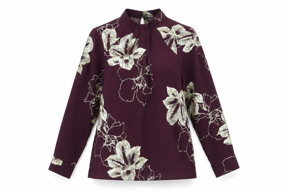 Dorothy Perkins Women’s Purple Floral Blouse Size 8