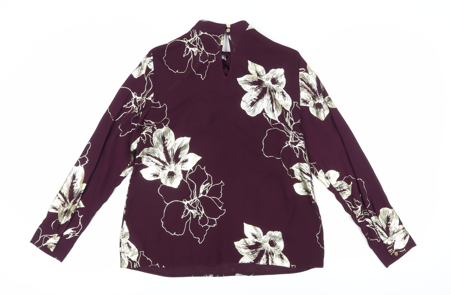 Dorothy Perkins Women’s Purple Floral Blouse Size 8