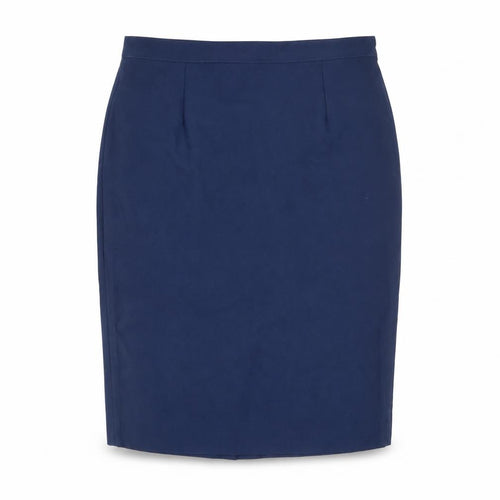 Garey Petites Women's Blue Wool Pencil Skirt Size 14